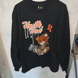 HUSTLE HARD OG Bear bleecker & Mercer  sweatshirt.